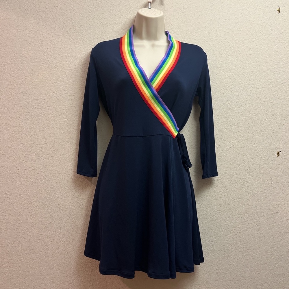SOLD OUT Valfré Rainbow Collar Wrap Dress in size small!